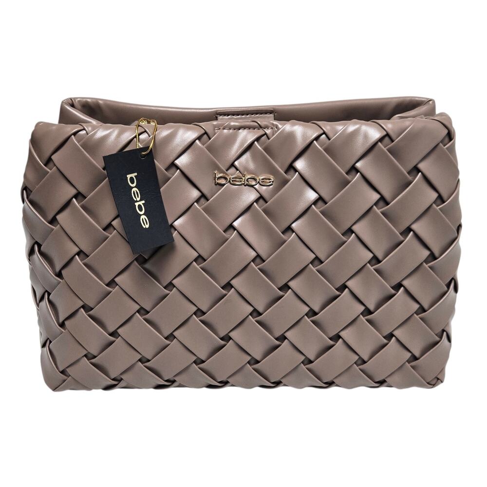 Bebe Woven faux Leather Satchel Handle /Shoulder Strap Taupe